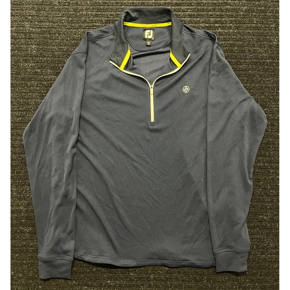 FootJoy Mens Golf Conway Farms Pullover Quarter Zip  Performance Large